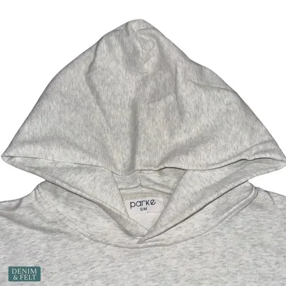 Parke NYC Apple Statue of Liberty Hoodie Grey S/M Rare Graphic Sweatshirt - Picture 9 of 13